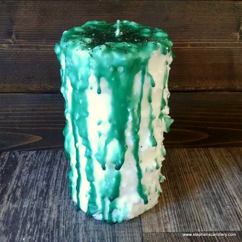 Christmas Boutique Hand Caked Pillar Candle™ (Formerly Snowdrop)