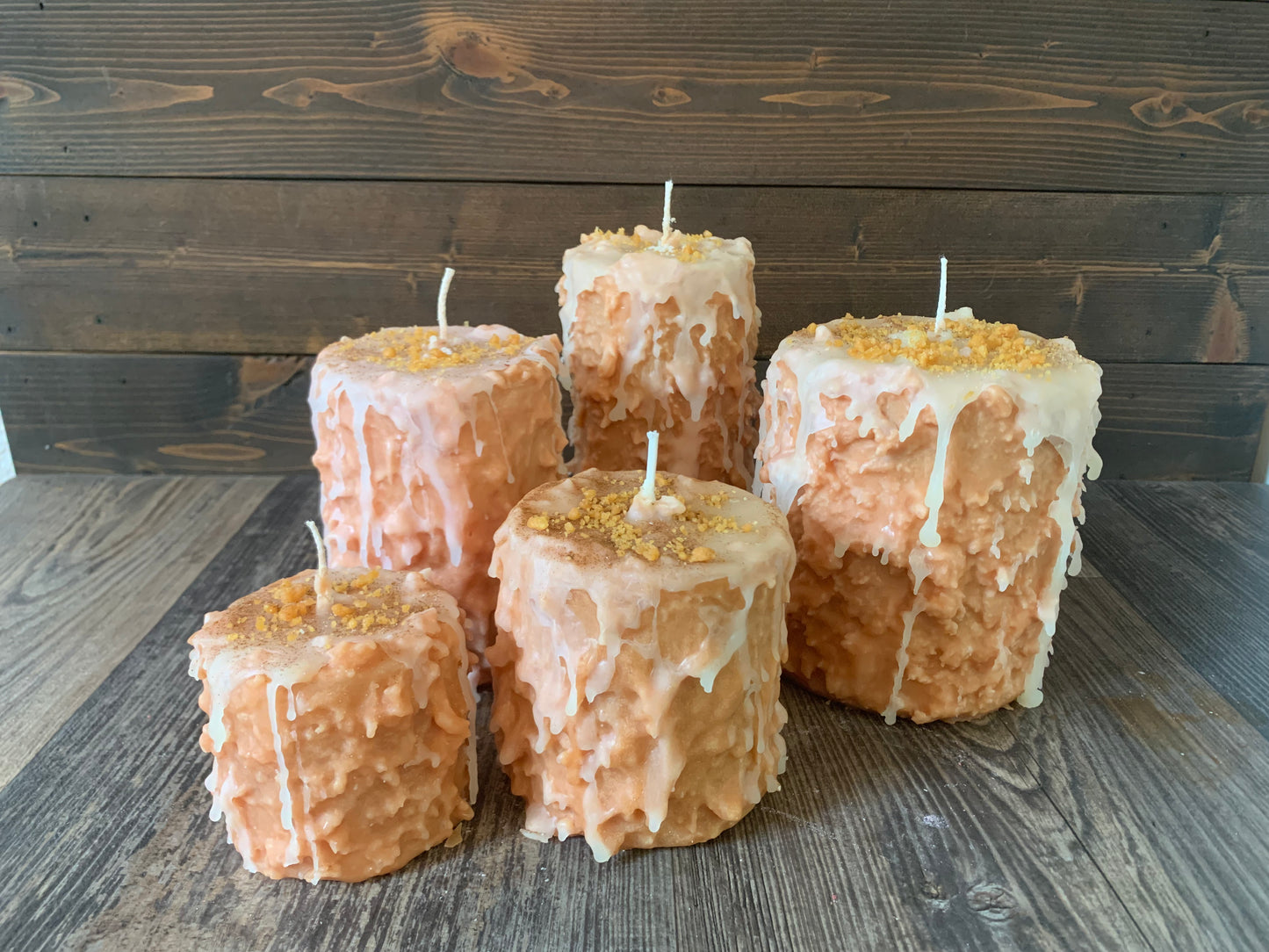 Pumpkin Cheesecake Hand Caked Pillar Candle™