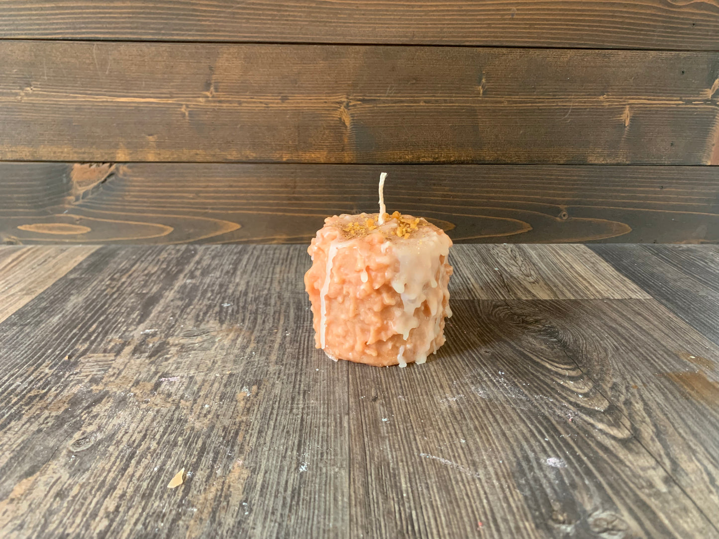 Pumpkin Cheesecake Hand Caked Pillar Candle™