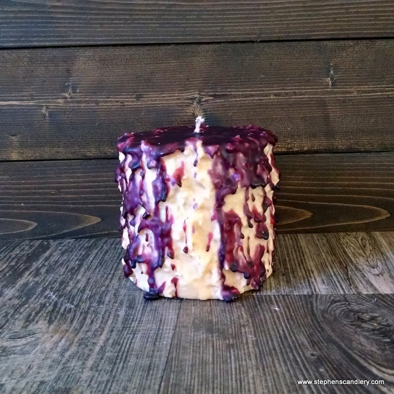 White Tea & Berries Hand Caked Pillar Candle™