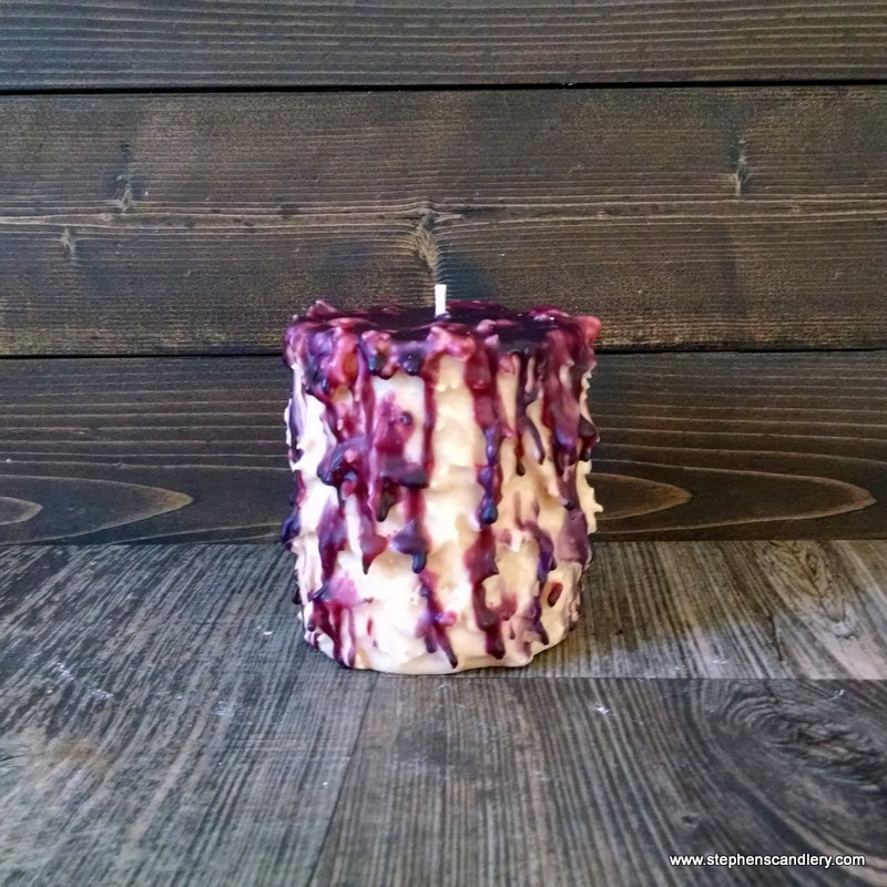 White Tea & Berries Hand Caked Pillar Candle™