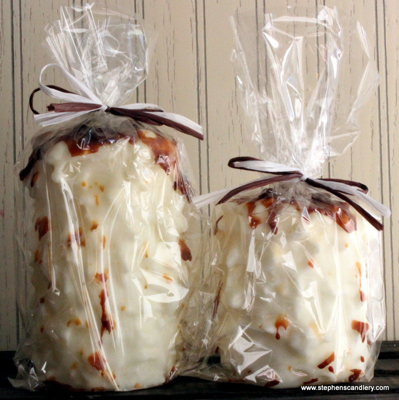 French Vanilla Coffee Hand Caked Pillar Candle