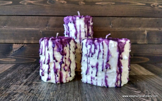Huckleberry Hand Caked Pillar Candle™