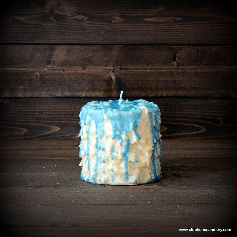 Blueberry Muffin Hand Caked Pillar Candle™