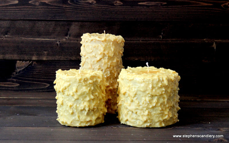 Crème Brulé Hand Caked Pillar Candle™