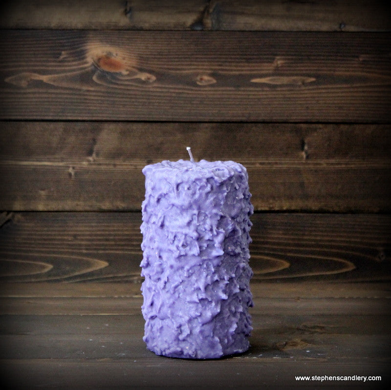 Lavender Fields Hand Caked Pillar Candle™