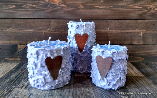 Love Struck Hand Caked Pillar Candle™
