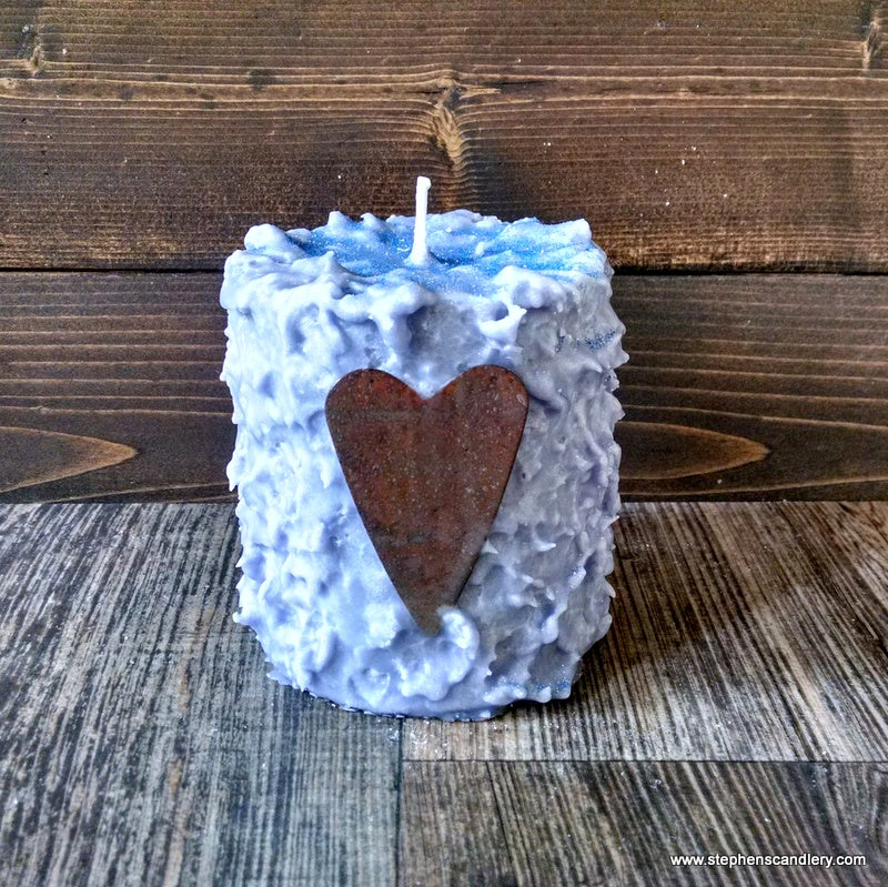 Love Struck Hand Caked Pillar Candle™