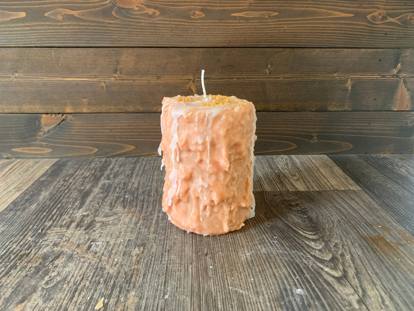 Pumpkin Cheesecake Hand Caked Pillar Candle™