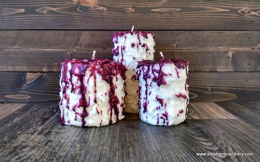 Raspberry Tart Hand Caked Pillar Candle™