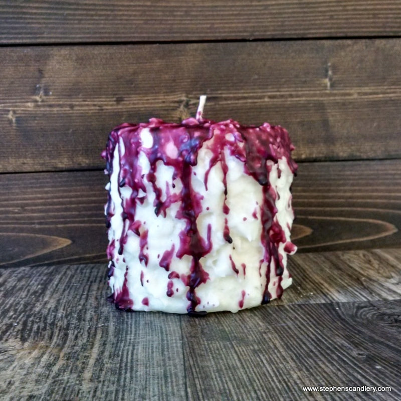 Form Raspberry Candles Raspberry Tart Hand Caked Pillar Candle™ – Stephens' Candles