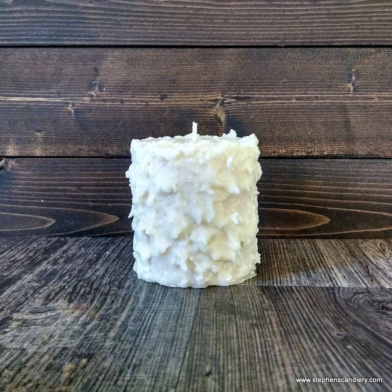 Wild Currant and Sandalwood Hand Caked Pillar Candle™