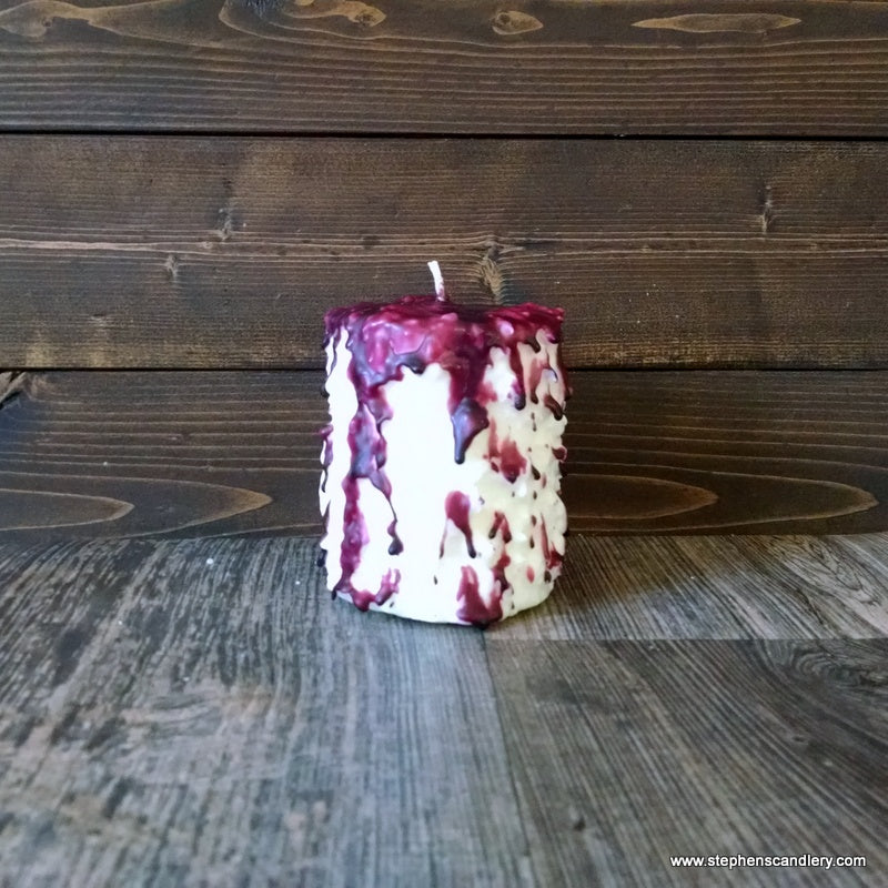 Form Raspberry Candles Raspberry Tart Hand Caked Pillar Candle™ – Stephens' Candles